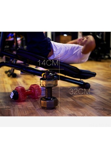 Novahub Yeni Yaratıcı Spor Şişesi Büyük Kapasiteli Plastik Dambıl Kupa 2600ml Fitness Kupası Siyah 2600ml Dambıl Kupası Çok Renkli Çok Renkli