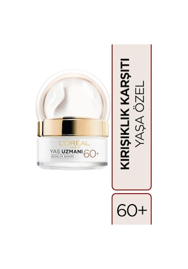 L'Oreal Paris Yaş Uzmanı 60+ Kırışıklık Karşıtı 50 ML