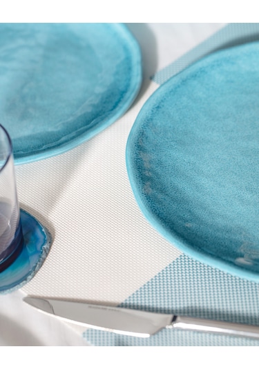 Madame Coco Mady 6 Kişilik 18 Parça Yemek Takımı - Turkuaz Yeşil