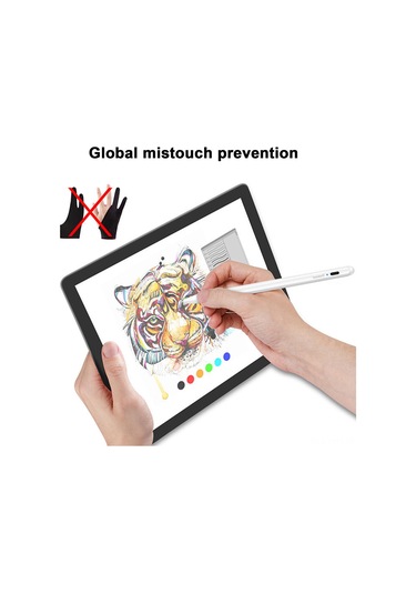 Geeksen K10 Aktif Kapasitif Kalem İpad Uyumlu İçin Yanlış Dokunuş Engeli, Özel Dokunmatik Kalem