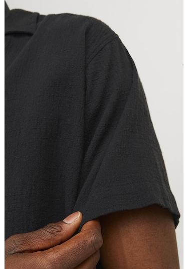 Jack & Jones Erkek Gömlek 12255781 Siyah Siyah