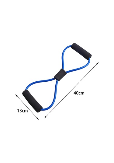 Dolıty 8 Şekilli Direnç Bandı Elastik Halat Ev Mavi Mavi