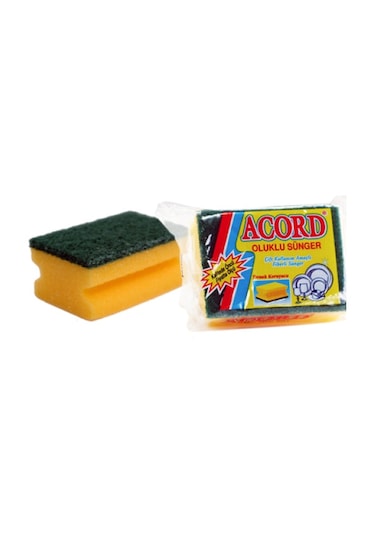 Acord Oluklu Bulaşık Süngeri