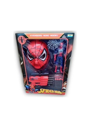 Prestij Oyuncak Figürlü Maskeli Tabancalı Örümcek Adam Seti Fab.0610 Spider - Man