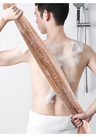 Vkemall Renkli Banyo Lif Takımı - Mor, Mavi, Kahverengi, 3'lü Set, Yıkama Ve Peeling İçin İdeal