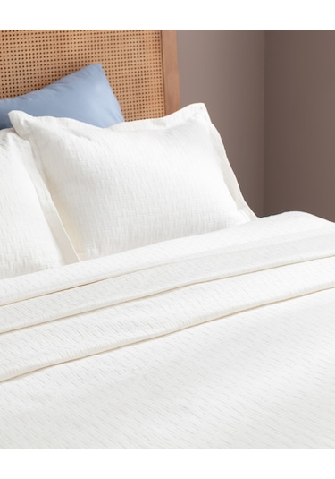 Madame Coco Berthe Çift Kişilik Yatak Örtüsü - Yat Koleksiyon - Beyaz Yo0000000033 Lacivert