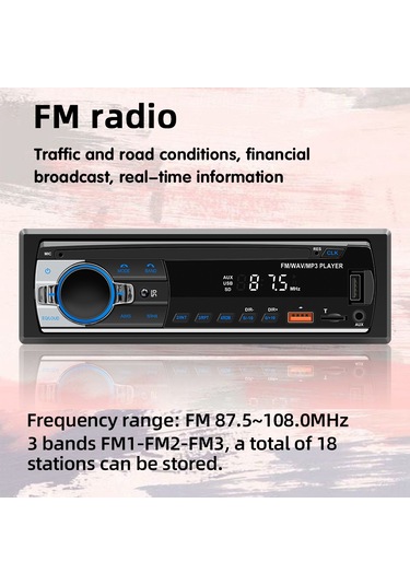 Teltree Oto Mp3 Çalar Bt 5.1 Fm Radyo 45w 4 Çıkışlı 12-14.4v Araç İçin Kablolu Entegre Sistemi Jsd-530l Şarj Aleti Ve Pil Yok