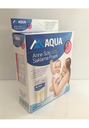 Aqua Anne Sütü Saklama Poşeti 25 Adet