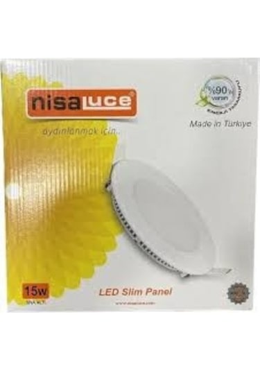 Nisa Luce: Led Slim Panel, 3w, Günışığı 3200k Eamp062 Beyaz