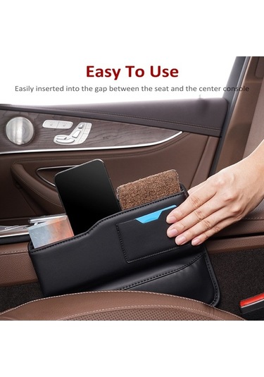 Ulzyvf Araç Kolçak Organizatörü - Pu Deri Çok Amaçlı Depolama Çözümü