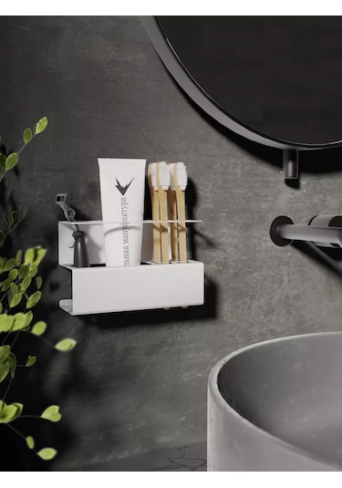 Stal'naa Manufaktura Diş Fırçası Standı Ve Macun Tutucu 168915281 Beyaz