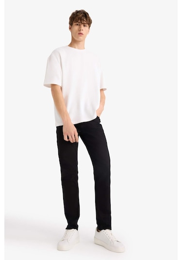 Defacto Pedro Slim Fit Dar Kalıp Normal Bel Dar Paça Jean Pantolon S2711az25aunm40 Siyah Defacto Pedro Slim Fit Dar Kalıp Normal Bel Dar Paça Jean Pantolon S2711az25aunm40 Siyah