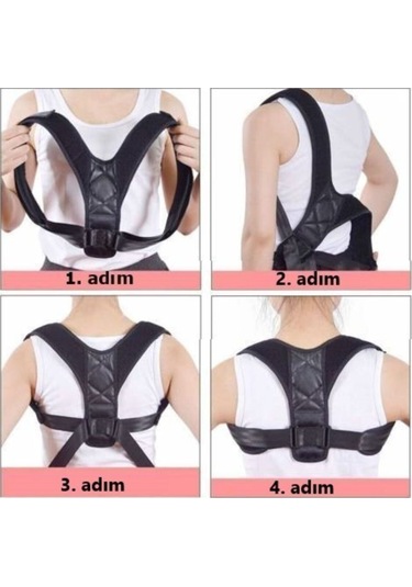 Medikal Deri Desenli Korse Ortopedik Dik Duruş Korsesi Kamburluk Korsesi