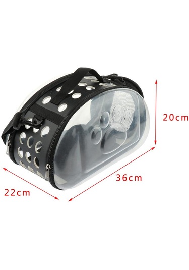 Homyl Katlanabilir Şeffaf Yavru Köpek Kedi Taşıyıcı Açık