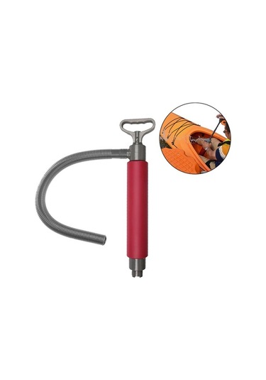 Ganzhoushop Suntek Su Sintine Pompası Manuel Kırmızı Kayık El Drenaj Vx