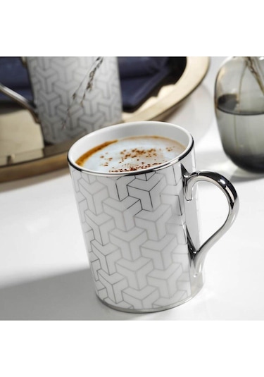 2 'li Kaplama Mug Platin 10951 Gri