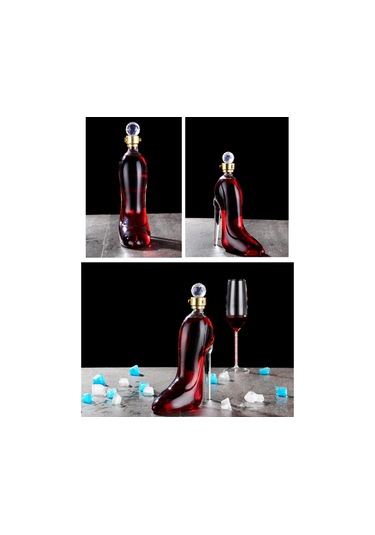 Homyl Yenilik Viski Sürahi Cam Merlot Moscato Şarap Şişesi Temizlemek