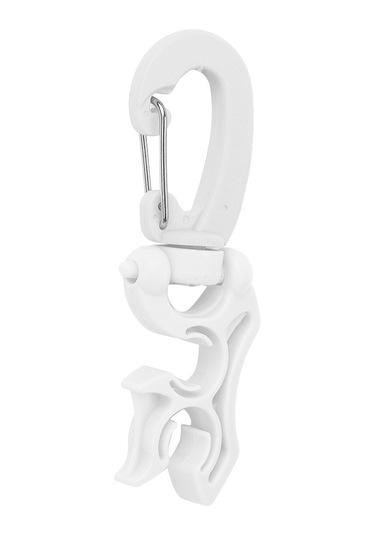 Ximistore9 Su Dalış Regülatör Borusu Tutucu, Bc'ye Hızlı Takılabilir Esnek Plastik Kanca, Alçak Basınç Borularını Sabitler - Beyaz