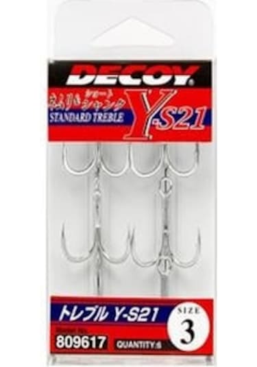 Decoy Y-s21 Standart Treble Üçlü Maket Balık İğnesi