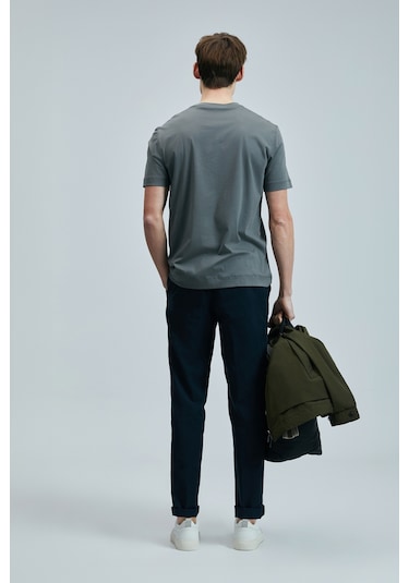 Lufian Bran Modern Grafik T- Shirt Koyu Yeşil Koyu Yeşil 111020262100610 Koyu Yeşil