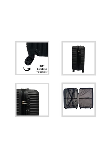 Anhelo Bowtie Abs Büyük Boy Valiz Saks Mavi Saks Mavi