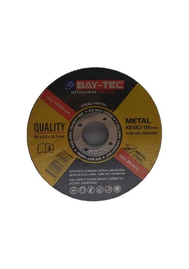 Baytec Metal Kesici Mk0100 115x2.5x22mm 25 Adet