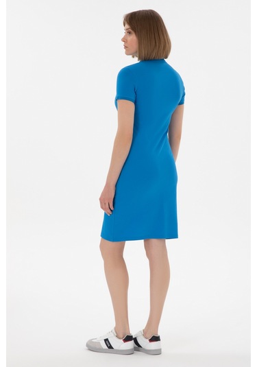 U.s. Polo Assn. Kadın Saks Elbise Örme 50280069-vr045 Sax