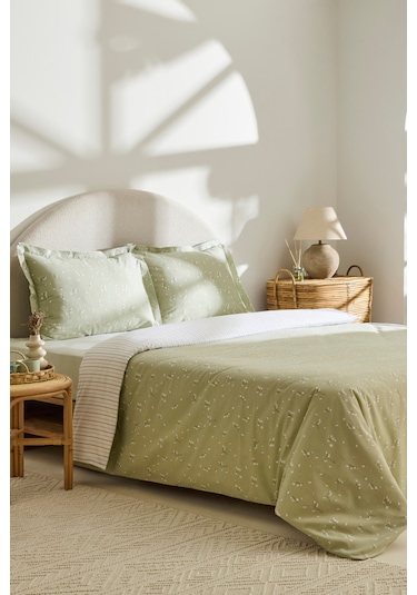 Kaşmir Home Lensa Çift Kişilik Nevresim Takımı Çağla Çağla