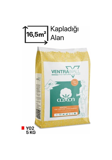 Dekoratif Sıva Sarı Y02-5kg Ventrawall