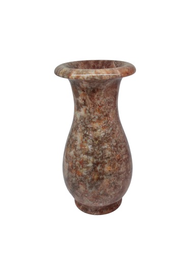 "doğal Oniks Taş Lale Model Vazo - 20 Cm Dekoratif Şık Ve Zarif T