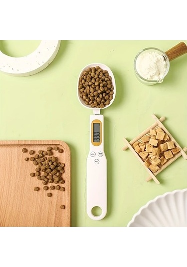 Fastbuy Wangxi Aıtalk 2 Adet Sarı Taşınabilir Dijital Mutfak Terazisi 500g 0.1g Ölçüm Çoklu Birim Dönüşüm Asılabilir Tasarım Sarı