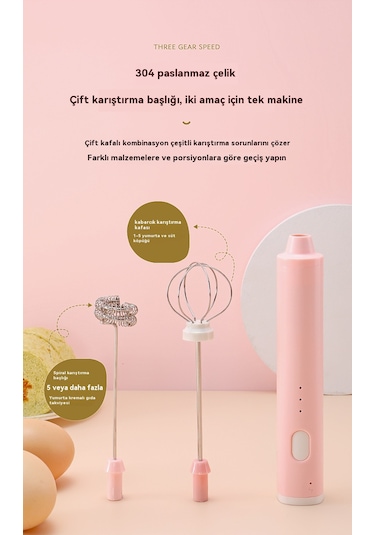 Eternal Luck Akülü Elektrikli Yumurta Çırpıcı Koyu Yeşil