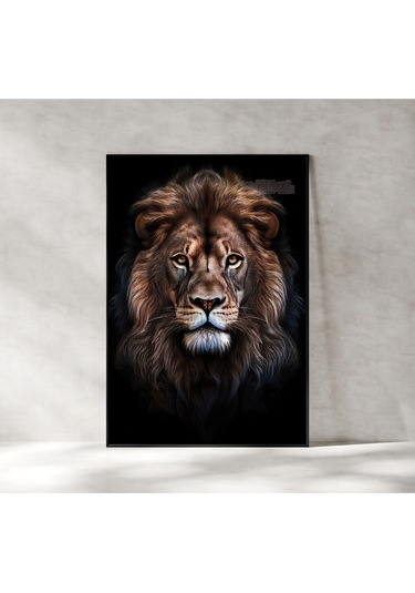 Çerçevesiz Poster - Dijital Baskı - Aslan