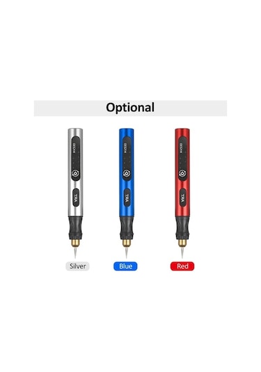 Pazly 4 Taşlama Uçlu Mini Kablosuz Döner Alet Seti - Usb Şarjlı Zımpara, Parlatma, Gravür Aleti