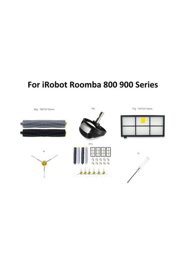 Rogfer İrobot Roomba 800 Ve 900 Serisi İçin 19'u 1 Arada Süpürme Aksesuarları