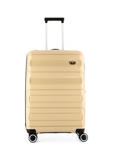 Bej Ççs 5225 Polipropilen Orta Boy Valiz Bej