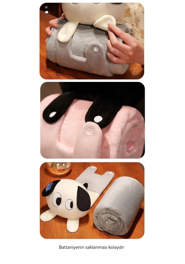 Şekerleme Battaniyesi Öğrenci Atma Battaniyesi Şal-beyaz