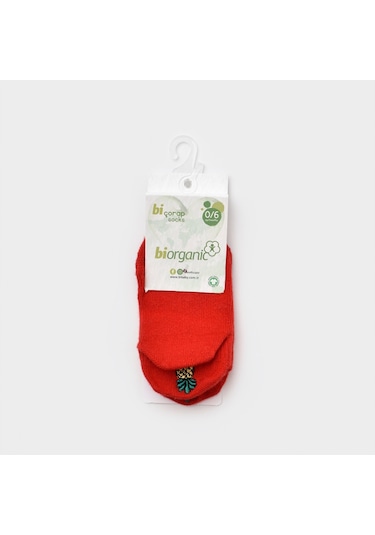 Biorganic Cute Nakışlı Sneakers Çorap 68388 Kırmızı