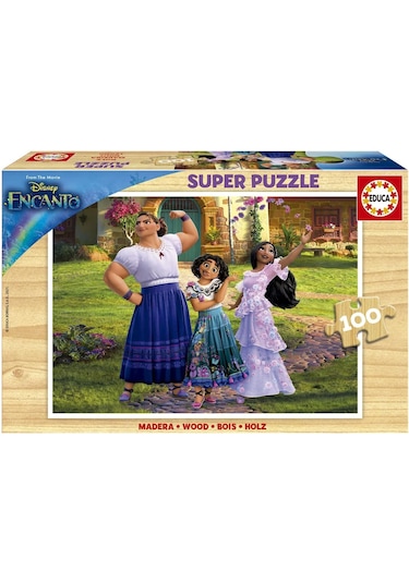 Educa 100 Parça Encanto Ahşap Çocuk Puzzle - 6-8 Yaş - Kız Çocuk 1 Adet