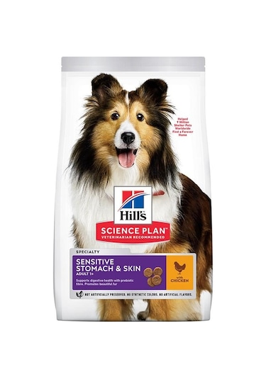 Hill's Sensitive Skin Tavuklu Orta Irk Yetişkin Köpek Maması 14 KG