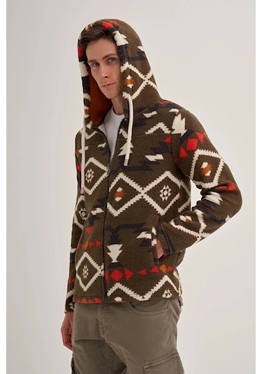 Cazador Cazador 50940 Kapş.yk. Sweat Hırka 25 Kış Haki