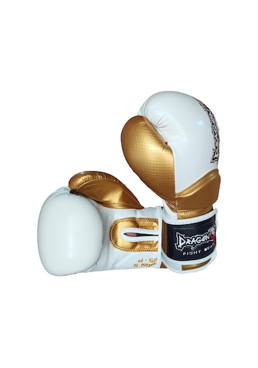 Aksaspor Dragon Carbon 5 Muay Thai Boks Ve Kick-Boks Eldiveni Beyaz