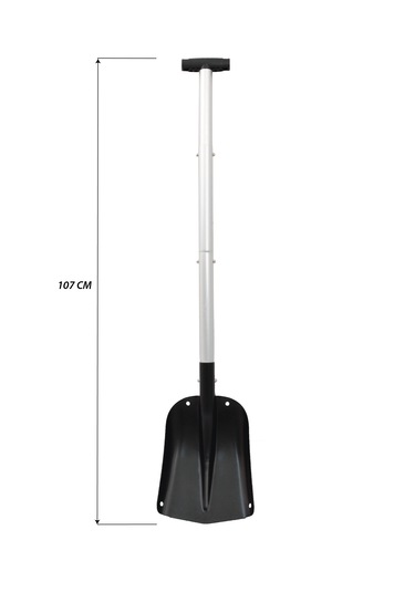 Campout Ultralıght Kamp Küreği Gri - Siyah