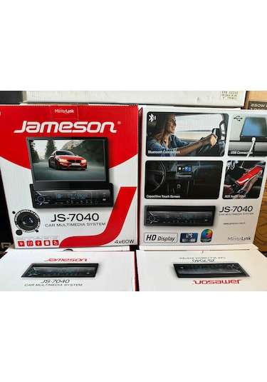 Jameson 7 İnç İndash Oto Teyp 4x60 Watt Usb/sd/fm Bluetooth Kamer