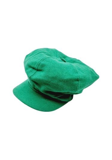 Uniquetrenders Kadın Arkadan Lastikli Kışlık Baretta Şapka Yeşil