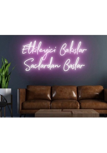 Twins Led Etkileyici Bakışlar Saçlardan Başlar Yazılı Neon Tabela Pembe Model:model:23783366