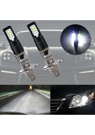 Singree 2x H1 6000k Süper Parlak Led Far Kit - 6000 Lümen, Yüksek Işık, Kolay Kurulum, Uzun Ömür