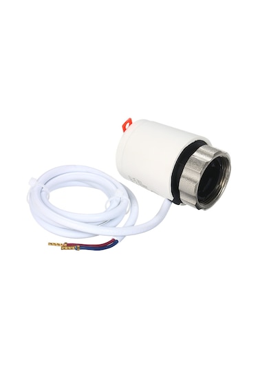 Xindoker 230v Beyaz Normal Kapalı Tip Radyant Isıtma Su Akışı Kontrol Cihazı - M30 1.5 Uçak Somunu - Ip45 Koruma Sınıfı