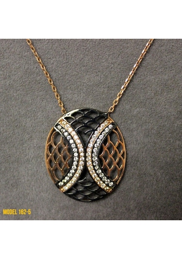 Osmanlı Motif Oval Kolye (407400118)