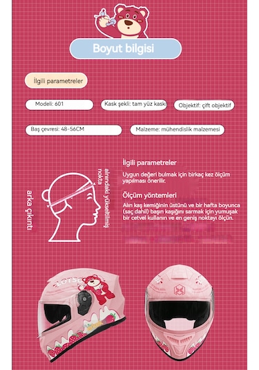 Eternal Luck Qk601 Sarı Ördek Desenli Tam Kapalı Çocuk Kaskı